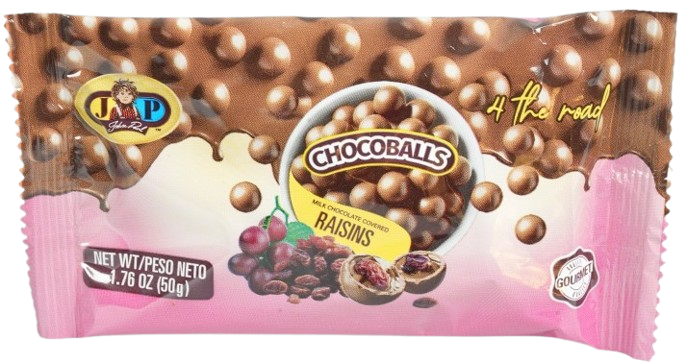 CHOCOBALLS Raisins, Milk Chocolate